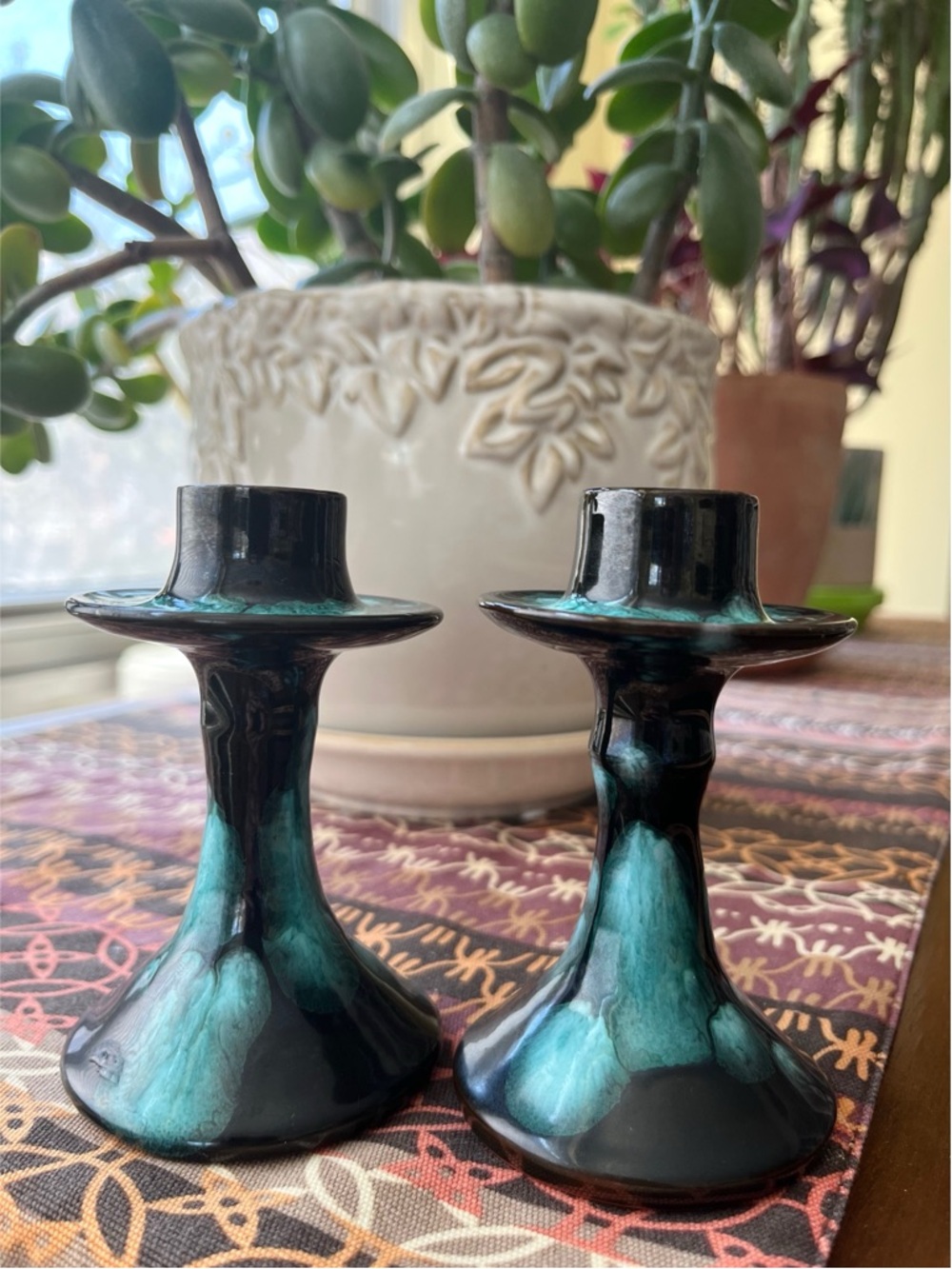 Handmade ceramic candle holders